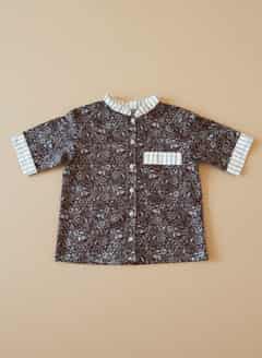 Chemise Sulu coloris Bandana marron