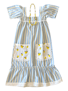 Robe Miora coloris Bleu ciel & jaune