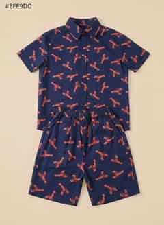Ensemble Lanto coloris Homard marine
