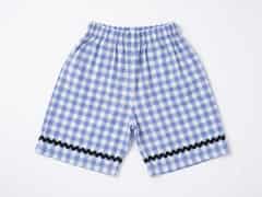 Short Tiana coloris Vichy bleu